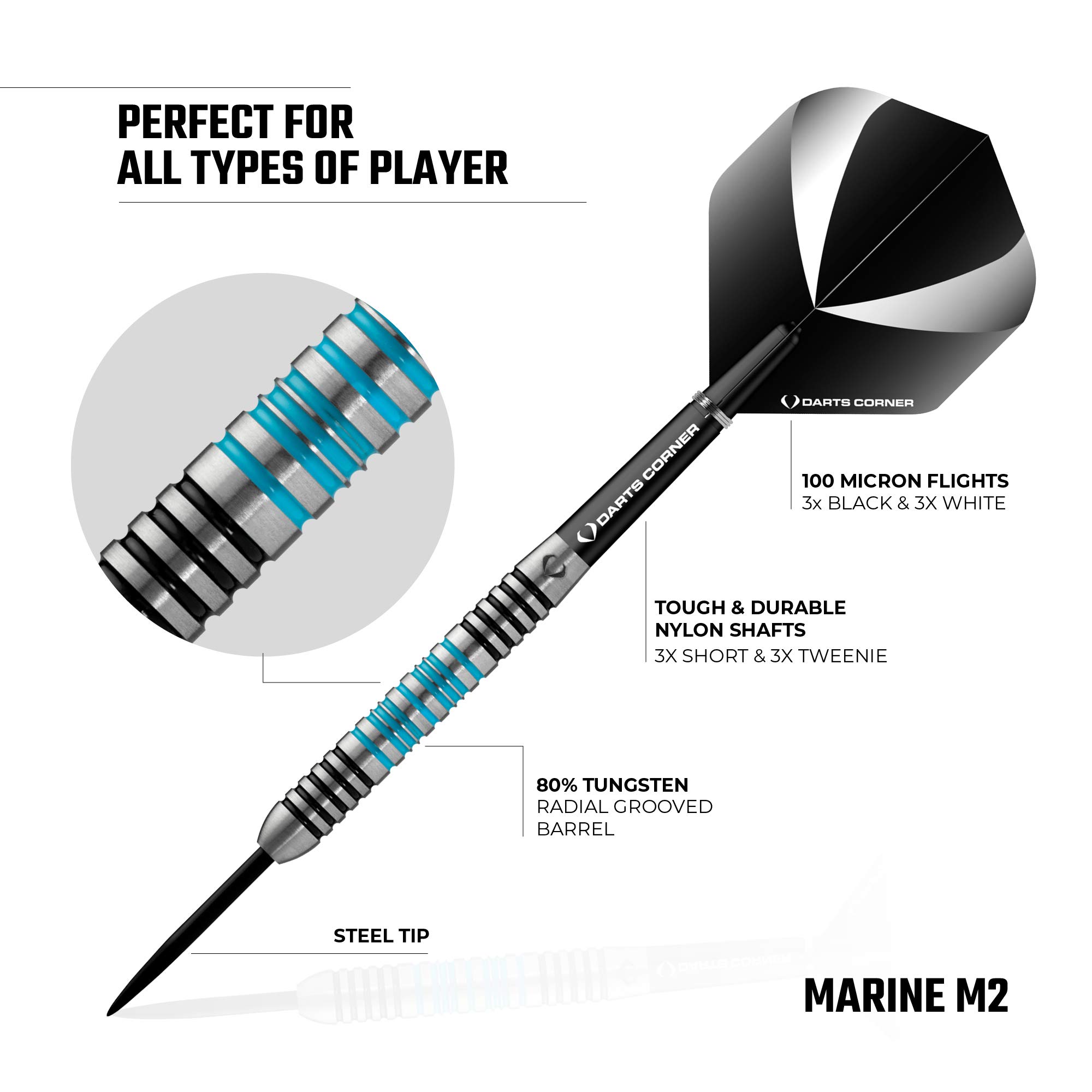 Amazon.co.jp: DESIGNA DARTS Marine | 80%タングステン バレル
